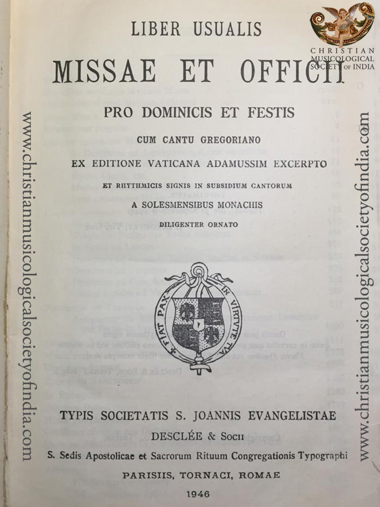 Thecmsindia In Tedeum Latin Version With Music Notation